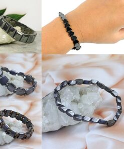 Natural Stone Stretchable Hematite Bracelet