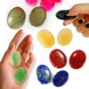 Natural Worry Palm Stone Oval Shape